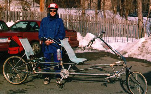 Ben with the Tandem - 2/1/97